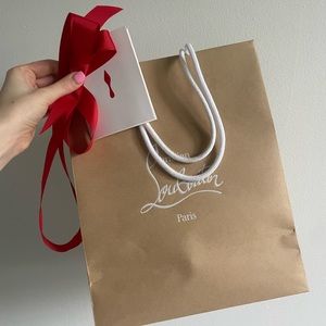Empty Christian Louboutin bag